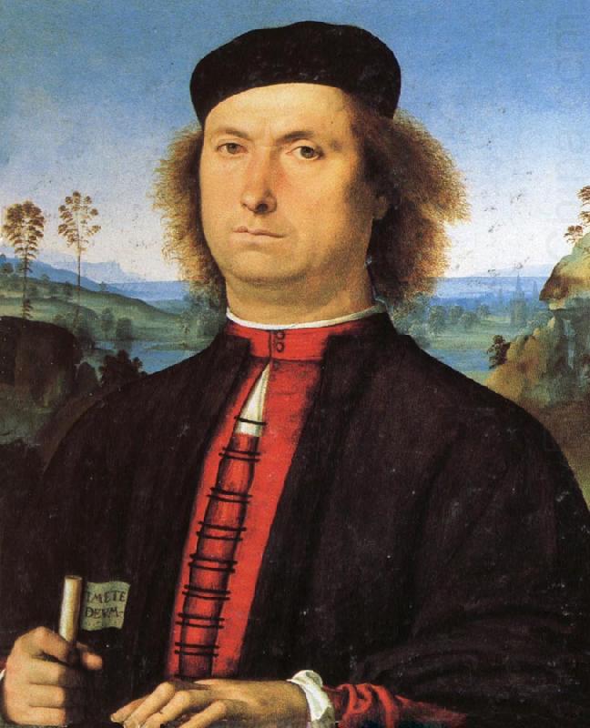 PERUGINO, Pietro Portrait of Francesco delle Opere china oil painting image